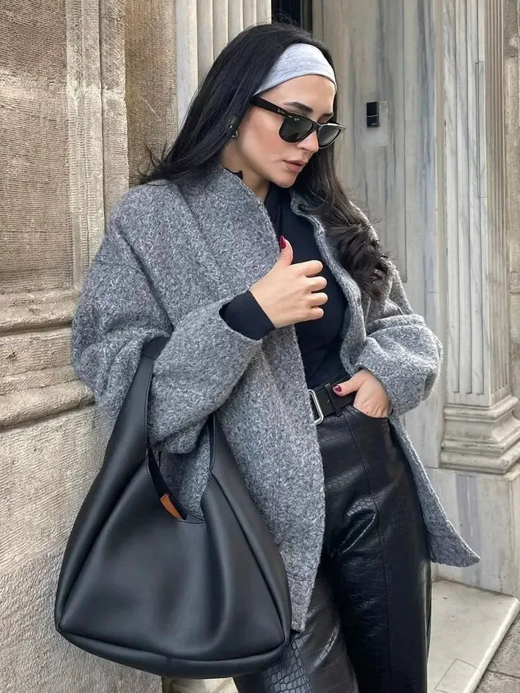 Women's Oversized Bomber Jacket – Stylish & Comfortable Fit 2
