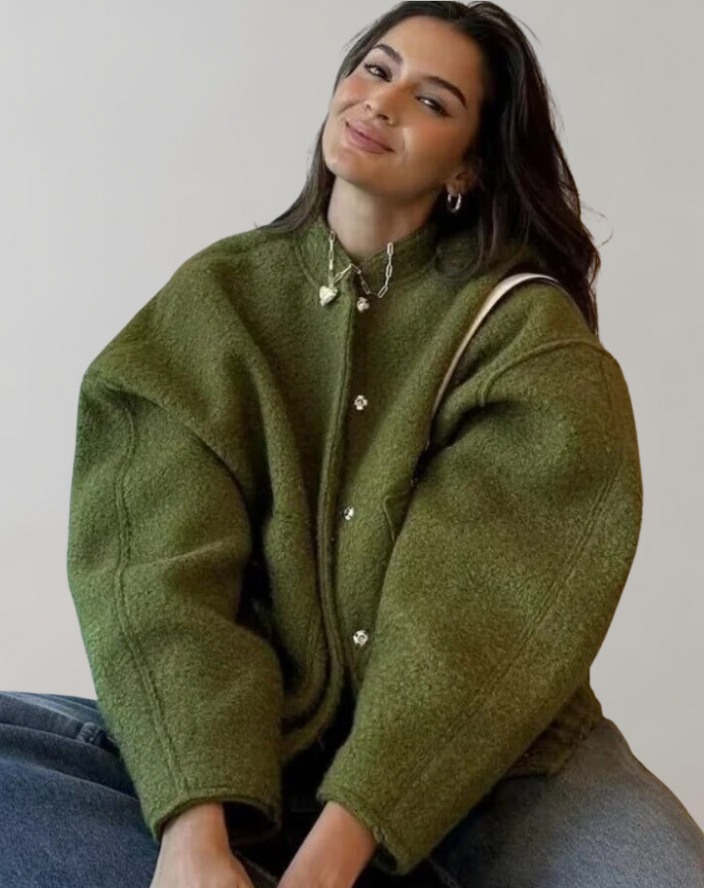 Women's Oversized Bomber Jacket – Stylish & Comfortable Fit 3