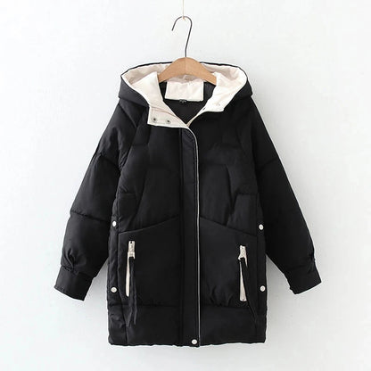 Women's Oversized Down Jacket – Cozy Cotton for Winter Warmth 0