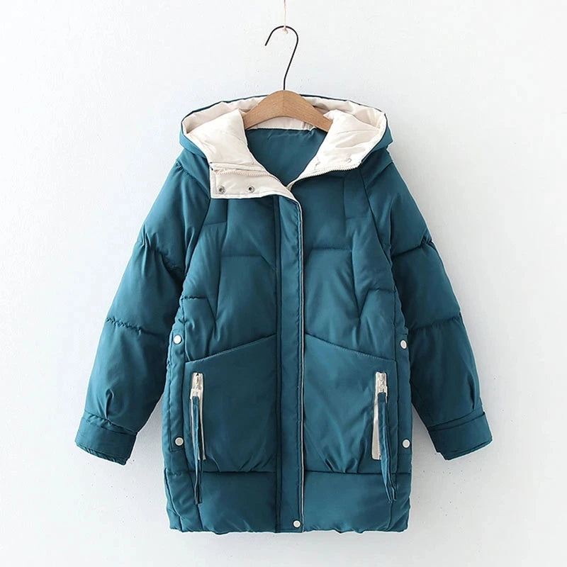Women's Oversized Down Jacket – Cozy Cotton for Winter Warmth 7