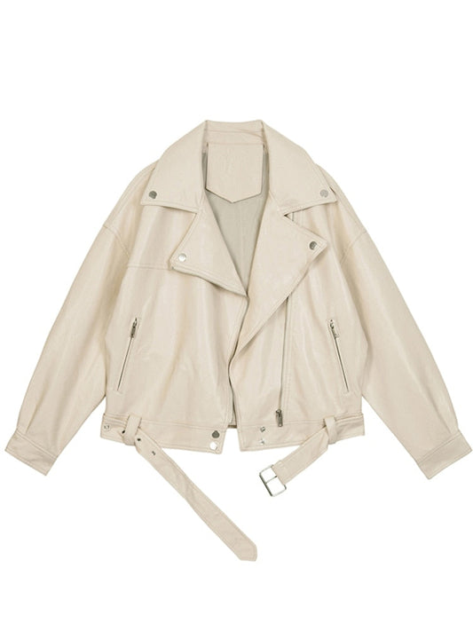 Women's Oversized Faux Leather Jacket – Trendy Comfort for Every Occasion 0