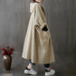Women's Oversized Hooded Trench Coat – Vintage Style with Pockets 2
