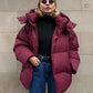 Women's Oversized Puff Jacket – Cozy Hood for Chilly Days 2