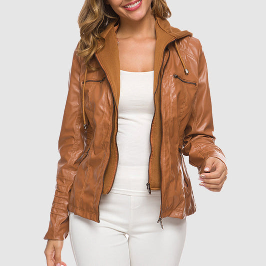 Women's PU Leather Biker Jacket – Stylish Edge for Every Season 0