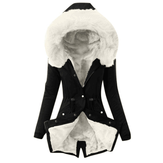 Women's Padded Hooded Jacket – Plush Lining for Ultimate Warmth 0