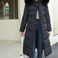 Women's Padded Winter Jacket – Cozy Faux Fur Collar Design 1