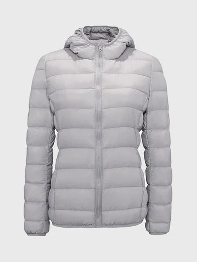 Women's Padded Winter Jacket – Cozy Hood & Zip Closure 0
