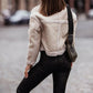 Women's Patchwork Leather Jacket – Stylish Faux Leather for Edgy Looks 3