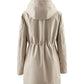 Women's Plaid Hooded Trench Coat – Stylish & Windproof Comfort 4