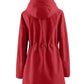 Women's Plaid Hooded Trench Coat – Stylish & Windproof Comfort 7