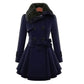 Women's Plus-Size Woolen Coat – Chic Double-Breasted Design 1