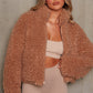 Women's Plush Lambswool Jacket – Cozy Warmth for Winter Days 1