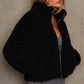 Women's Plush Lambswool Jacket – Cozy Warmth for Winter Days 6
