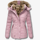 Women's Puffer Coat – Cozy Faux Fur Hood for Winter Warmth 7