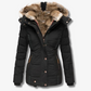 Women's Puffer Coat – Cozy Faux Fur Hood for Winter Warmth 8