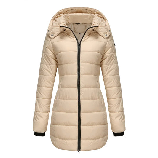 Women's Puffer Jacket – Versatile & Cozy with Removable Hood 0