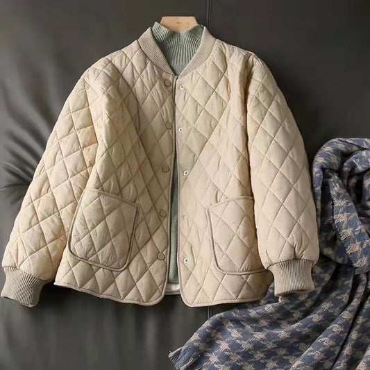 Women's Quilted Jacket – Chic & Cozy Bomber for All-Day Warmth 0