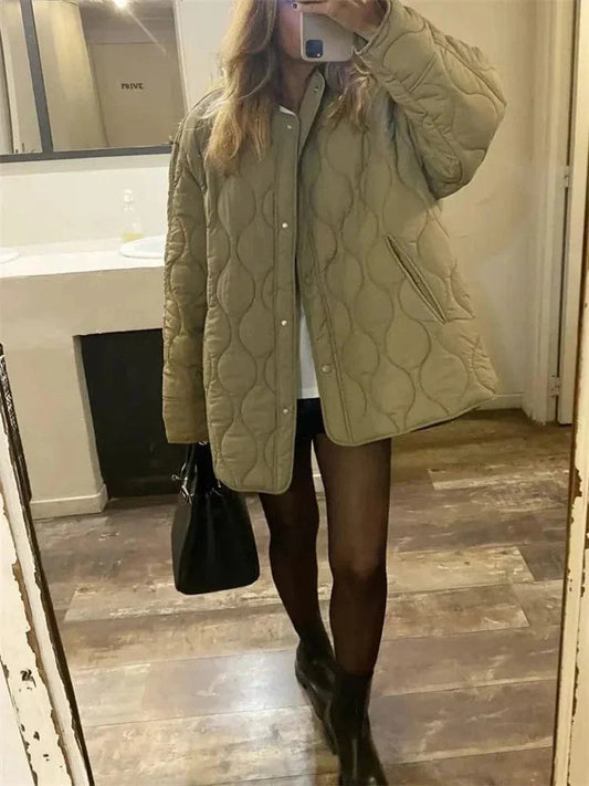 Women's Quilted Puffer Jacket – Lightweight & Cozy for Winter 0