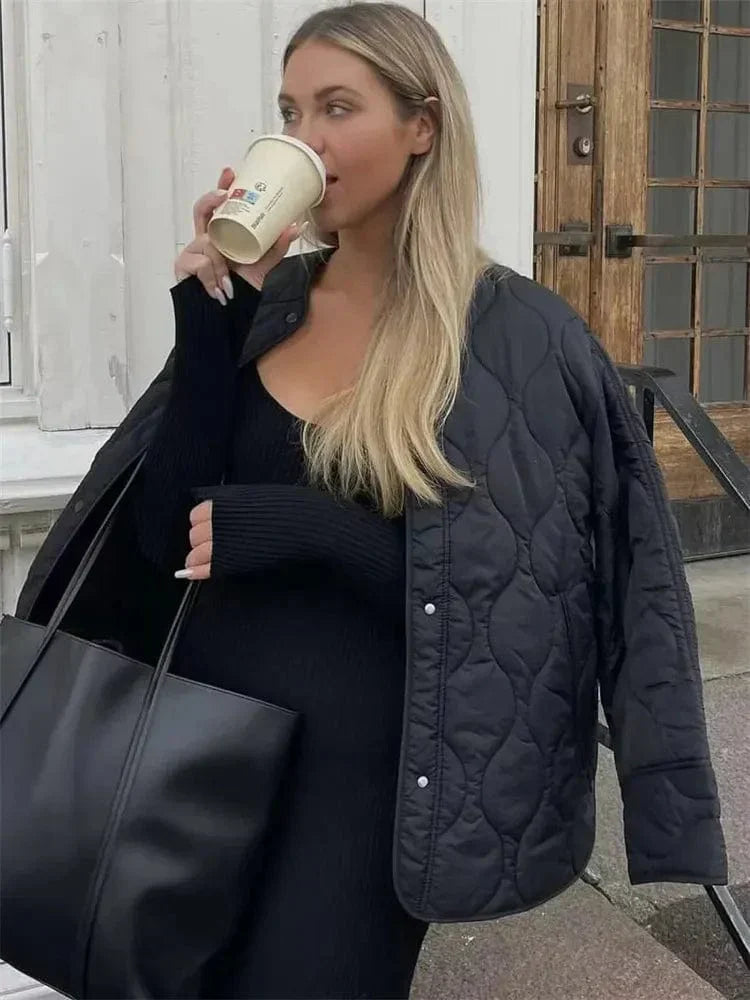 Women's Quilted Puffer Jacket – Lightweight & Cozy for Winter 1