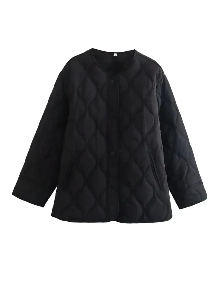 Women's Quilted Puffer Jacket – Lightweight & Cozy for Winter 2