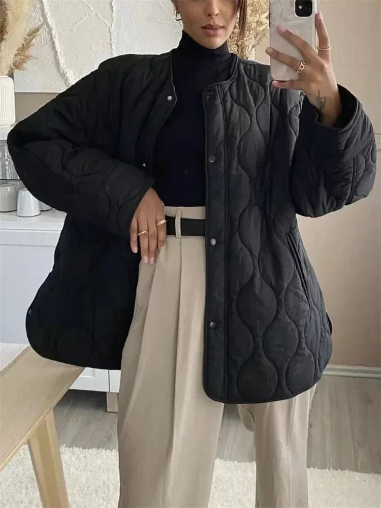 Women's Quilted Puffer Jacket – Lightweight & Cozy for Winter 3