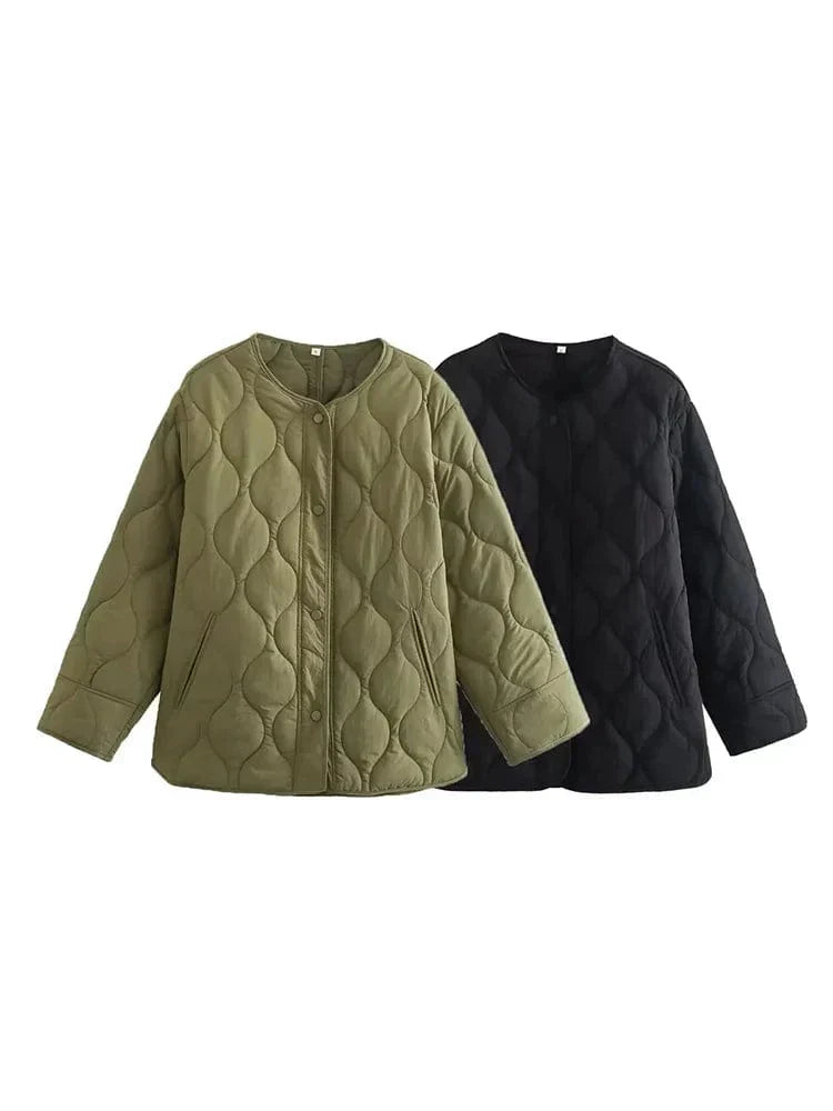 Women's Quilted Puffer Jacket – Lightweight & Cozy for Winter 6