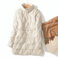 Women's Quilted Puffer Jacket – Stylish Warmth with Snap Closure 2