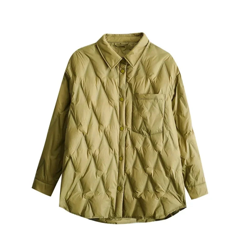Women's Quilted Shacket – Lightweight & Cozy Fall Layer 4