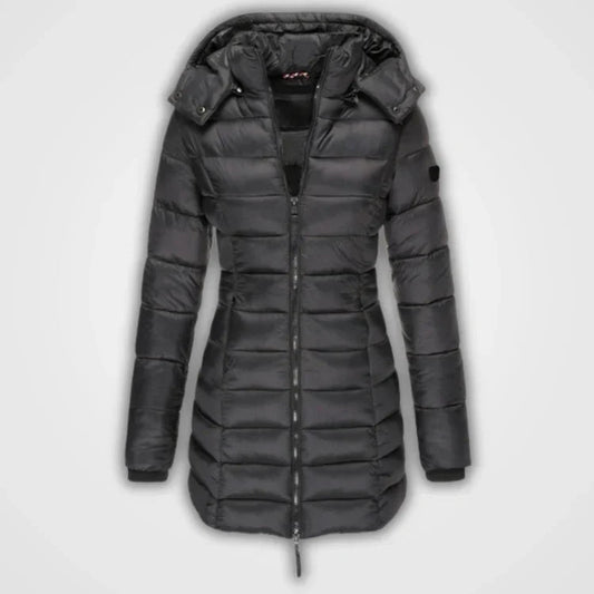 Women's Quilted Winter Jacket – Cozy Cotton with Stylish Hood 0