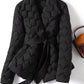 Women's Quilted Winter Jacket – Cozy Padded Design with Tie Belt 1