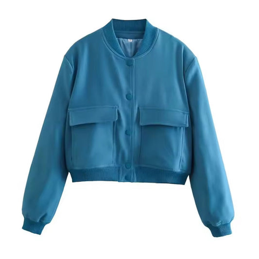 Women’s Relaxed Fit Bomber Jacket – Stylish & Versatile Design 0