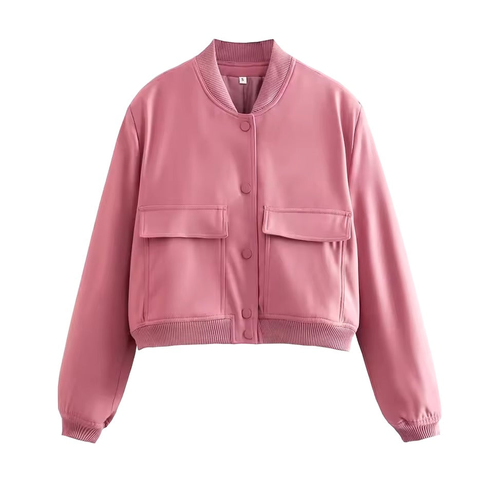 Women’s Relaxed Fit Bomber Jacket – Stylish & Versatile Design 2