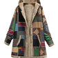 Women's Retro Patchwork Jacket – Cozy Vintage Winter Coat 1