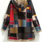 Women's Retro Patchwork Jacket – Cozy Vintage Winter Coat 2