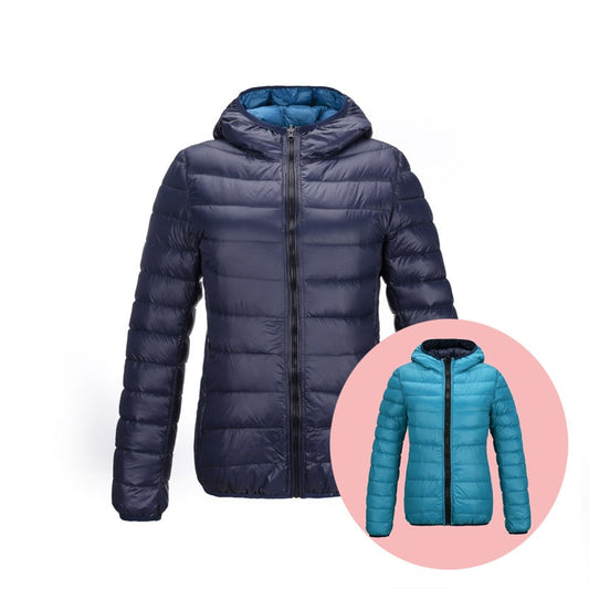 Women's Reversible Down Jacket – Ultra-Light & Stylish Comfort 0