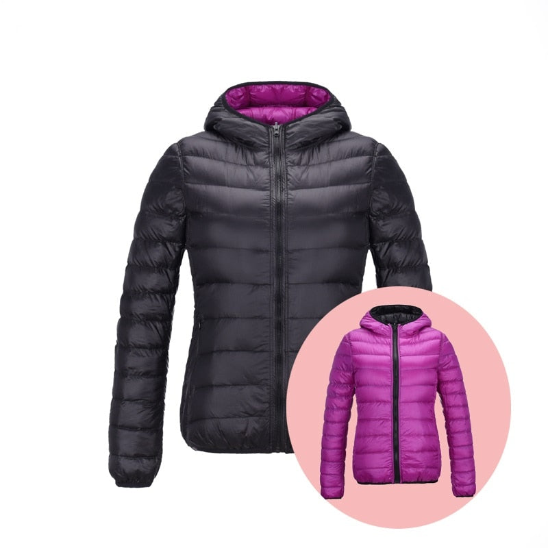 Women's Reversible Down Jacket – Ultra-Light & Stylish Comfort 11