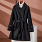 Women's Reversible Jacket – Chic Mid-Length with Cinched Waist 2