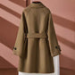 Women's Reversible Jacket – Chic Mid-Length with Cinched Waist 4