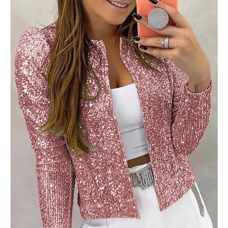 Women's Sequin Jacket – Fitted Glamour for Night Out 7