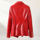 Women's Sheepskin Motorcycle Jacket – Stylish & Warm Design 4