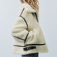 Women's Sherpa Blazer – Cozy Chic for Winter Outings 1