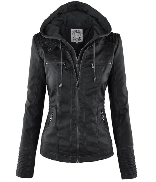 Women's Short Leather Jacket – Chic Style for Every Occasion 0