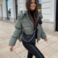 Women's Short Puff Jacket – Cozy Hooded Design for Chic Style 4
