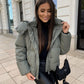 Women's Short Puff Jacket – Cozy Hooded Design for Chic Style 7