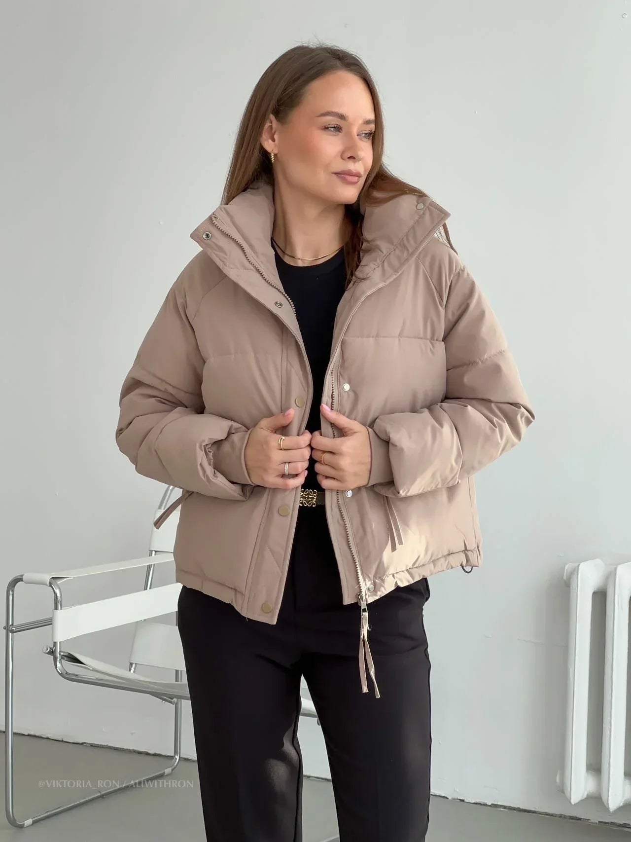 Women's Short Puffer Jacket – Cozy Style for Autumn/Winter 1