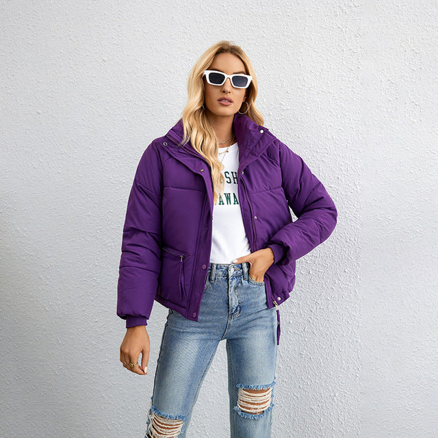Women's Short Puffer Jacket – Cozy Style for Autumn/Winter 10