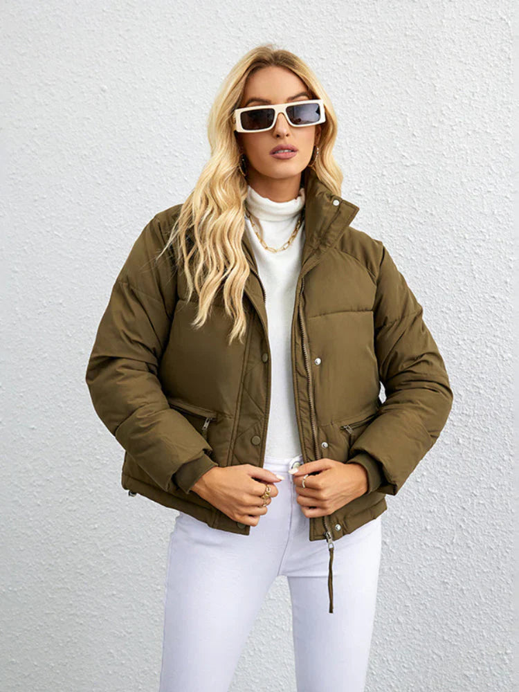 Women's Short Puffer Jacket – Cozy Style for Autumn/Winter 4