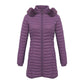 Women's Slim Fit Puffer Jacket – Chic Fur Hood for Winter Warmth 11