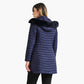 Women's Slim Fit Puffer Jacket – Chic Fur Hood for Winter Warmth 2