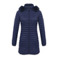 Women's Slim Fit Puffer Jacket – Chic Fur Hood for Winter Warmth 7